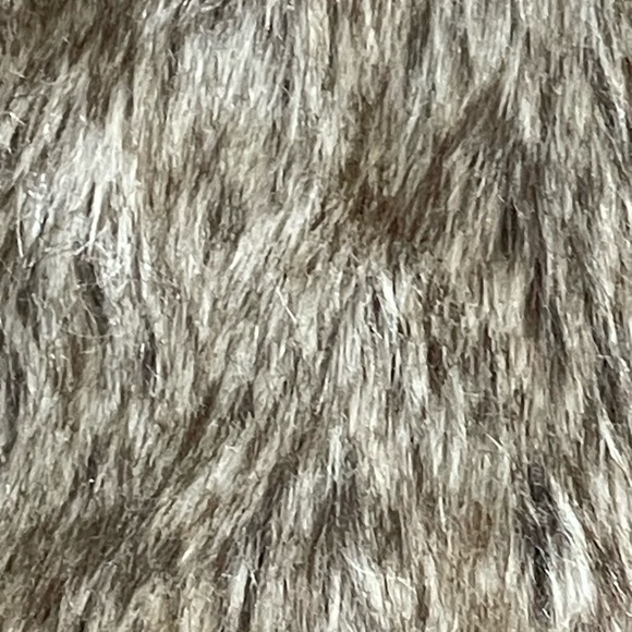 Ashley By 26 Faux Fur Vest - Brown and Gray - Picture 6 of 9